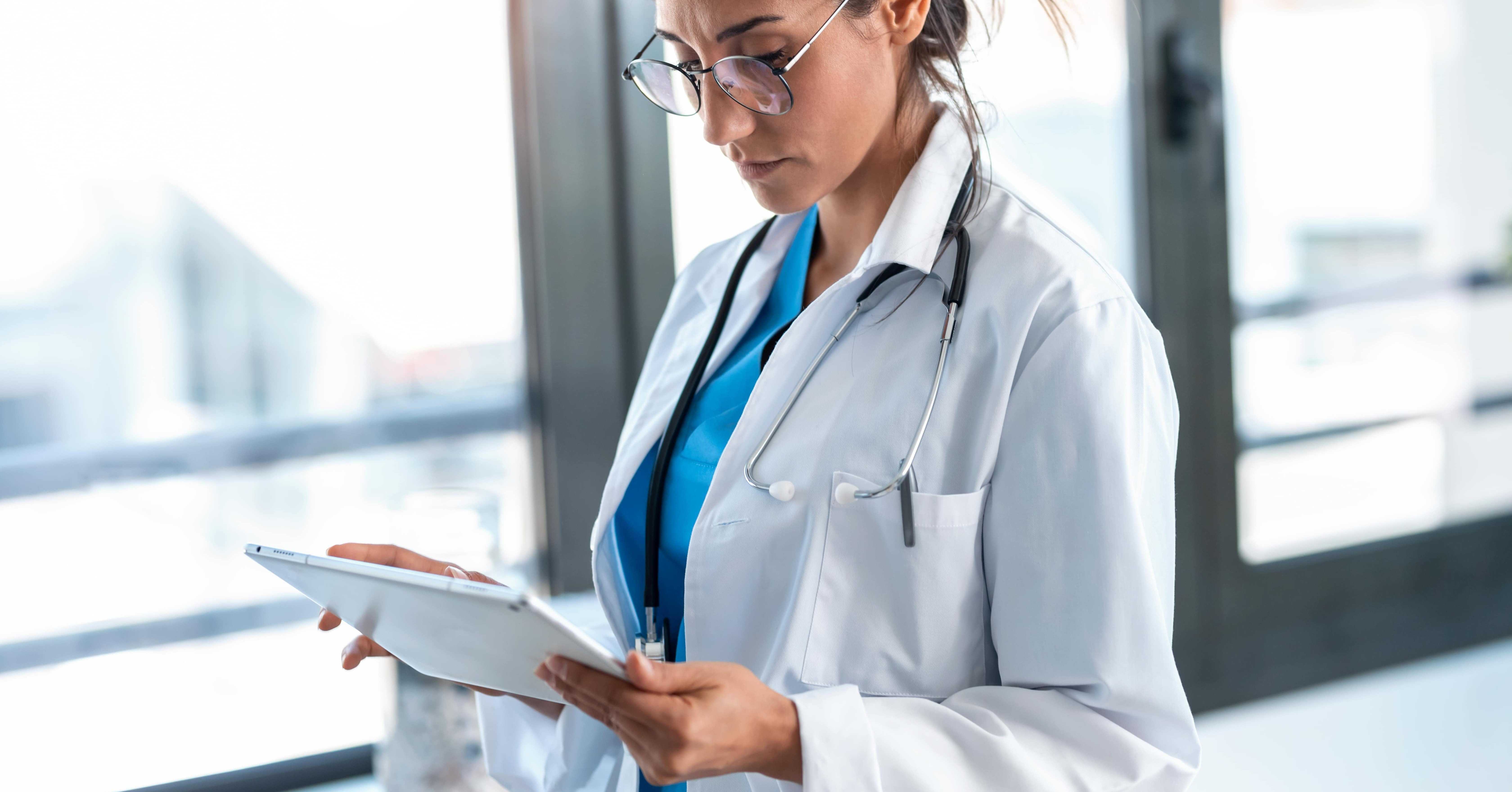 doctor using hospital wifi