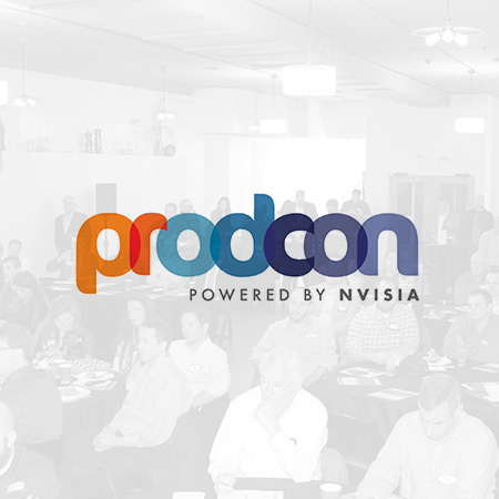ProdCon logo overlaid on image of a past nvisia hosted conference