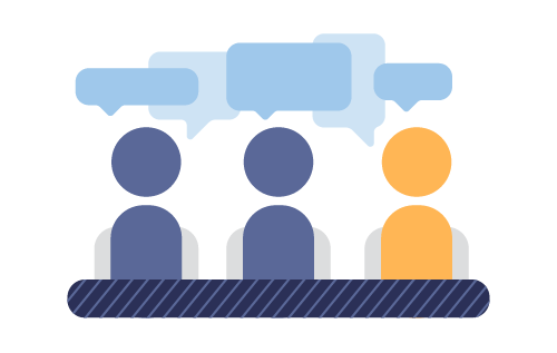 People chatting Illustration