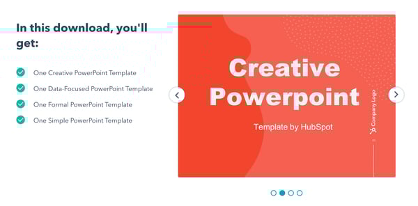 hubspot creative powerpoint template demo