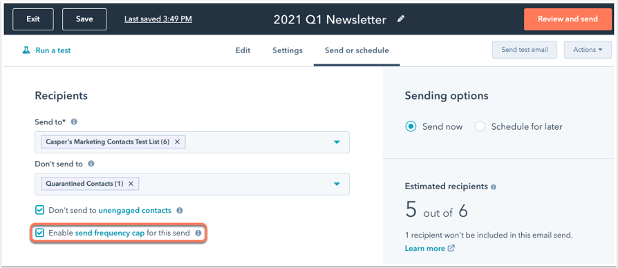 enable-send-frequency-cap-email-editor