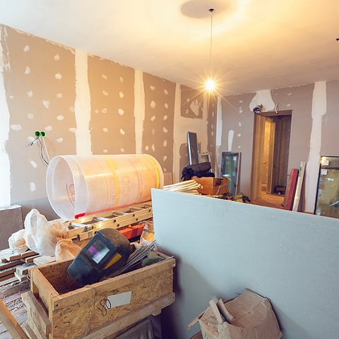 Working process of renovating room