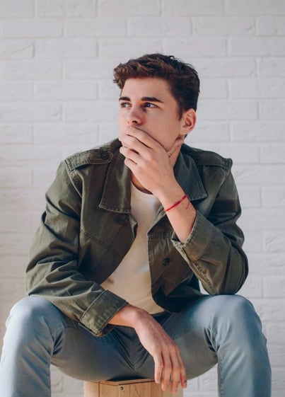Man wearing jacket