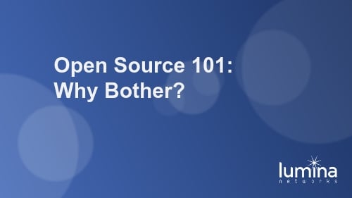 Open Source 101: Why Bother?
