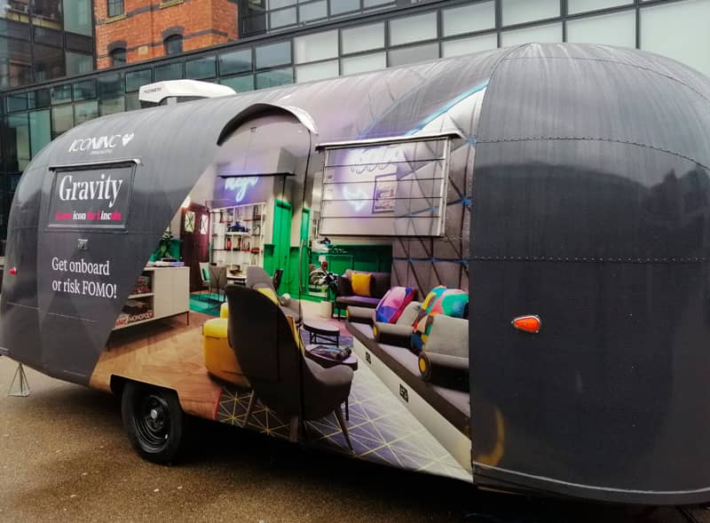 Vintage airstream trailer hire for product launches | Promohire