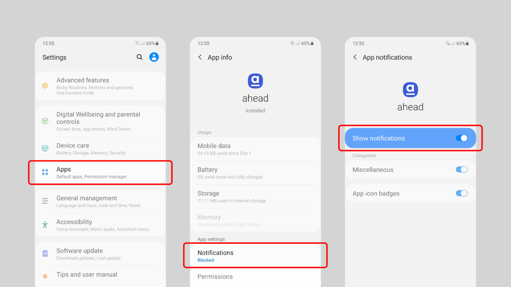 How to enable push notifications