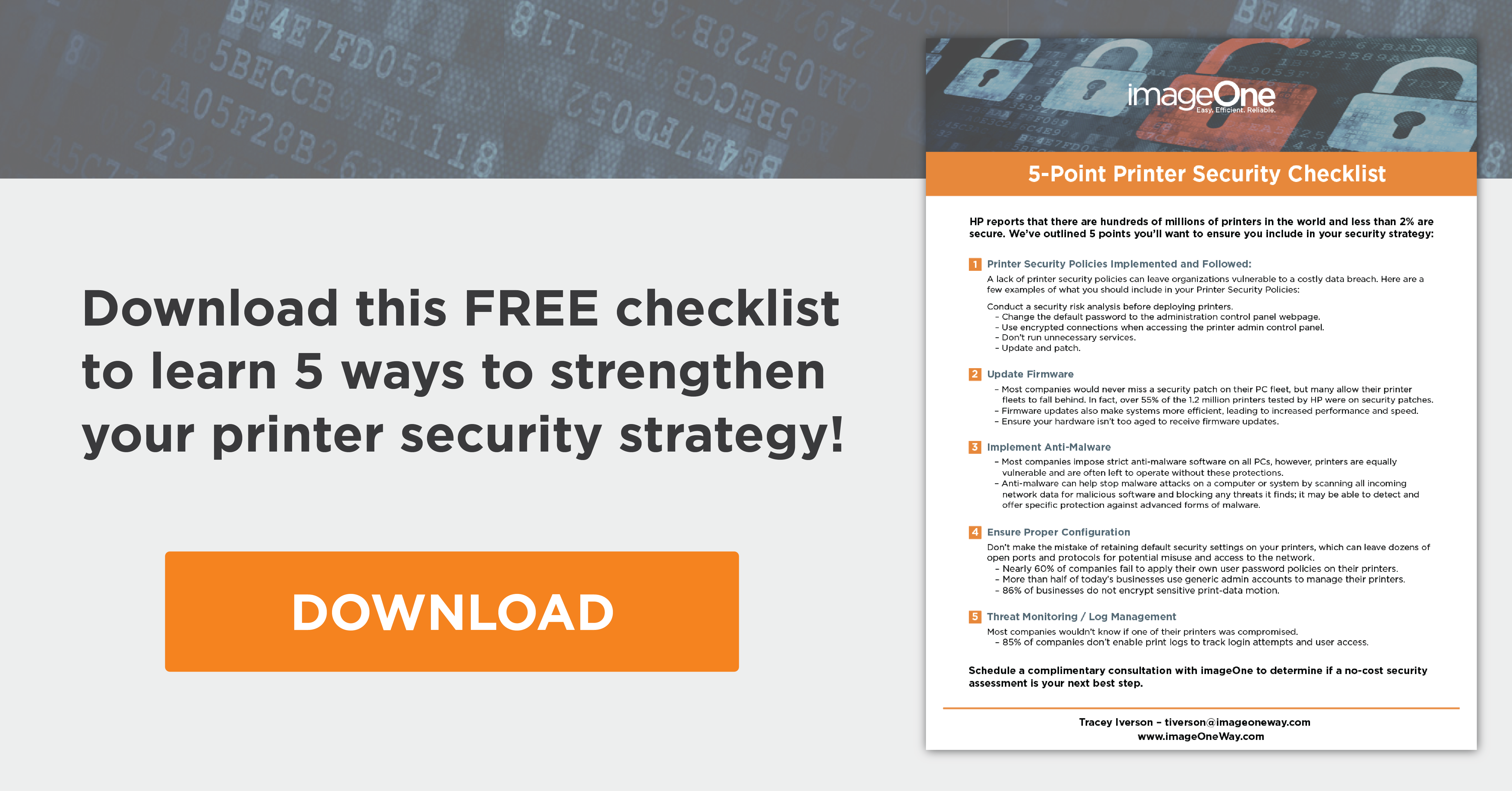 print security checklist