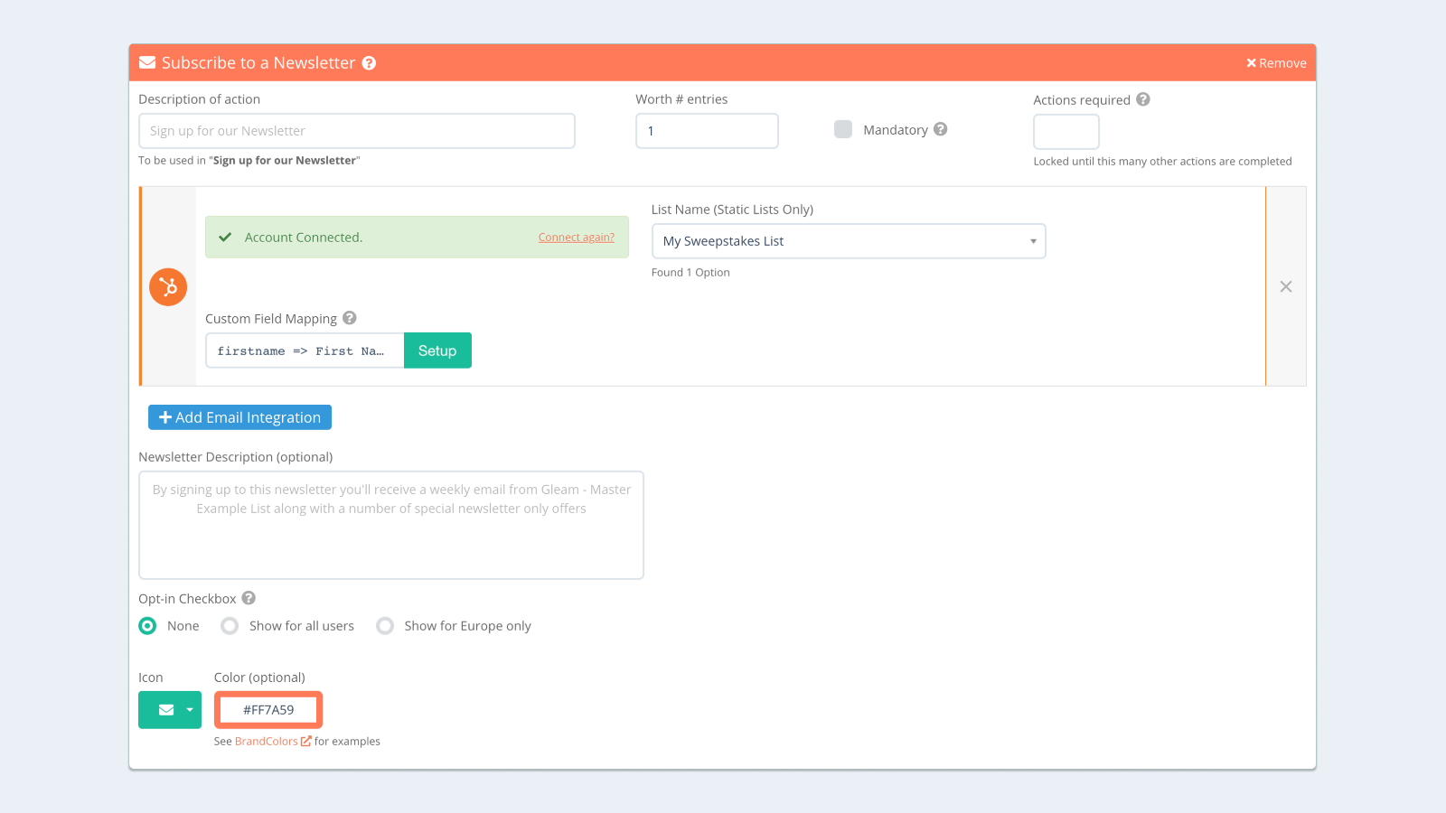 Sync Competitions With HubSpot to Drive Signups & Grow Your List