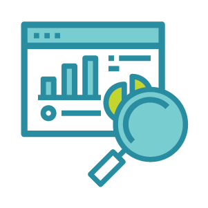 Review and evaluation icon