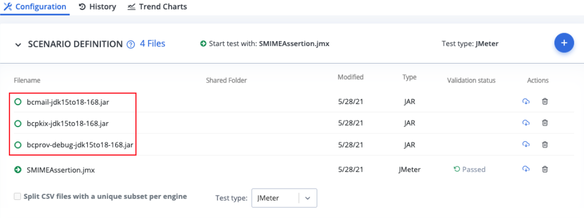 A screenshot of an SMIME assertion in JMeter.