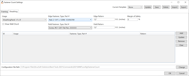 MWF Fastener Count Tool