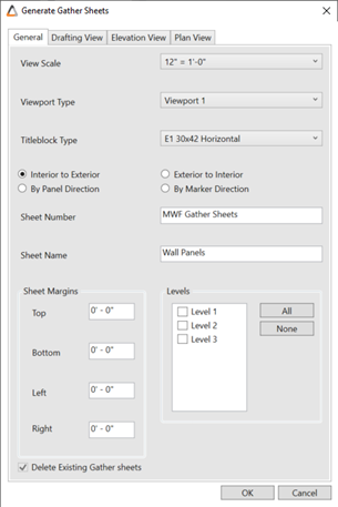 MWF Shop Drawings Gather Sheets