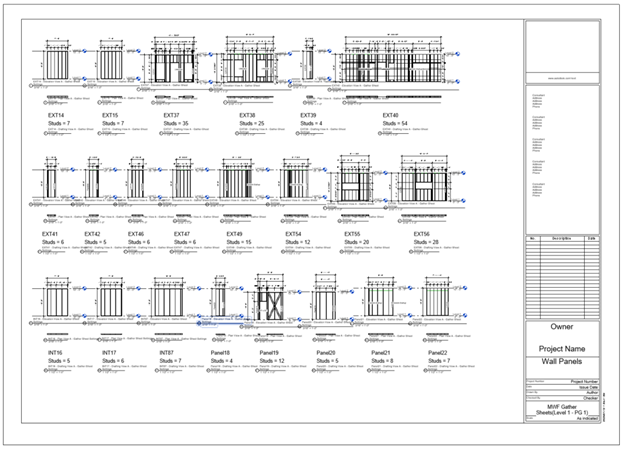 MWF Shop Drawings Gather Sheets