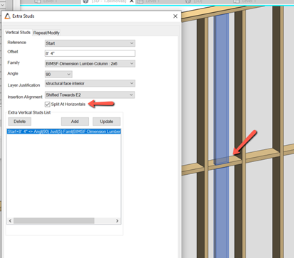 StrucSoft Solutions MWF horizontal studs