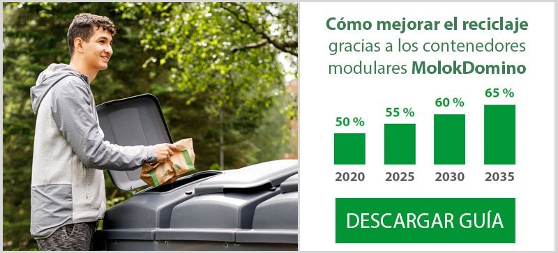 Cómo mejorar el reciclaje gracias a los contenedores modulares MolokDomino