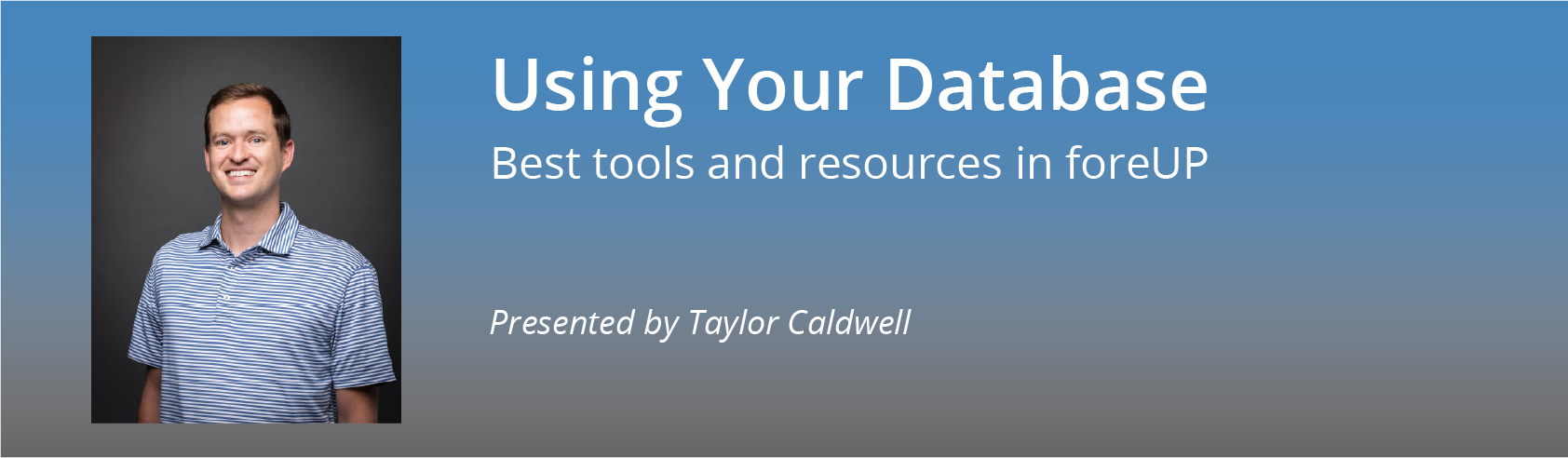 Virtual Summit | Using Your Database — Taylor Caldwell