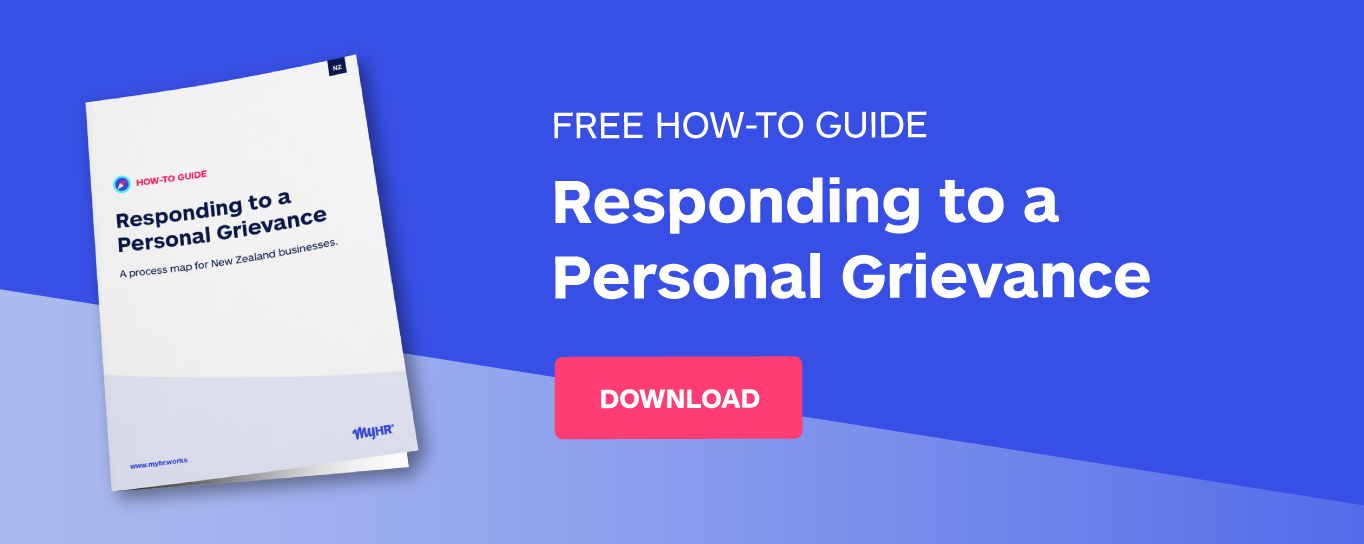 Free how-to guide: responding to a personal grievance