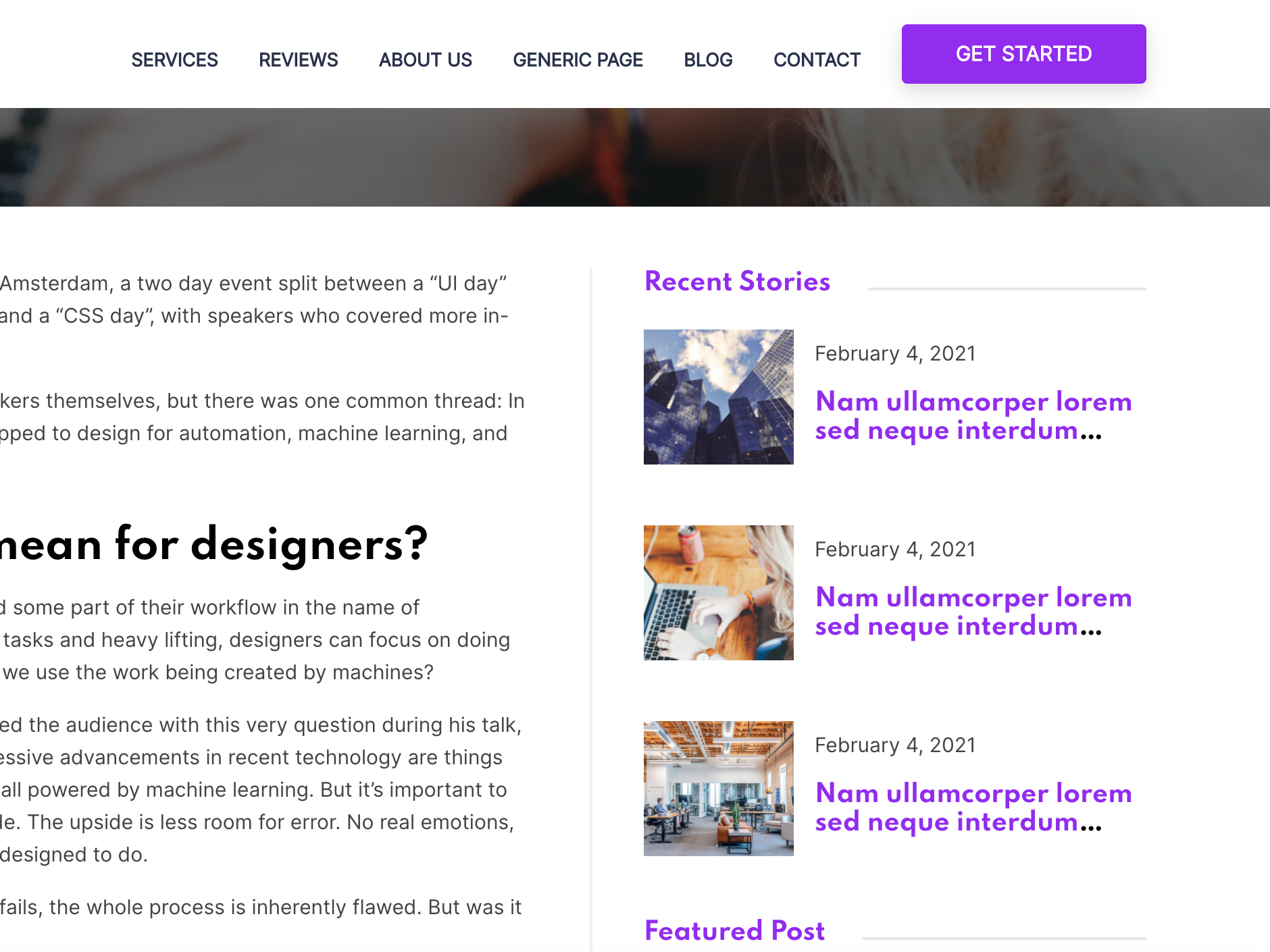 Global Sidebar Widget