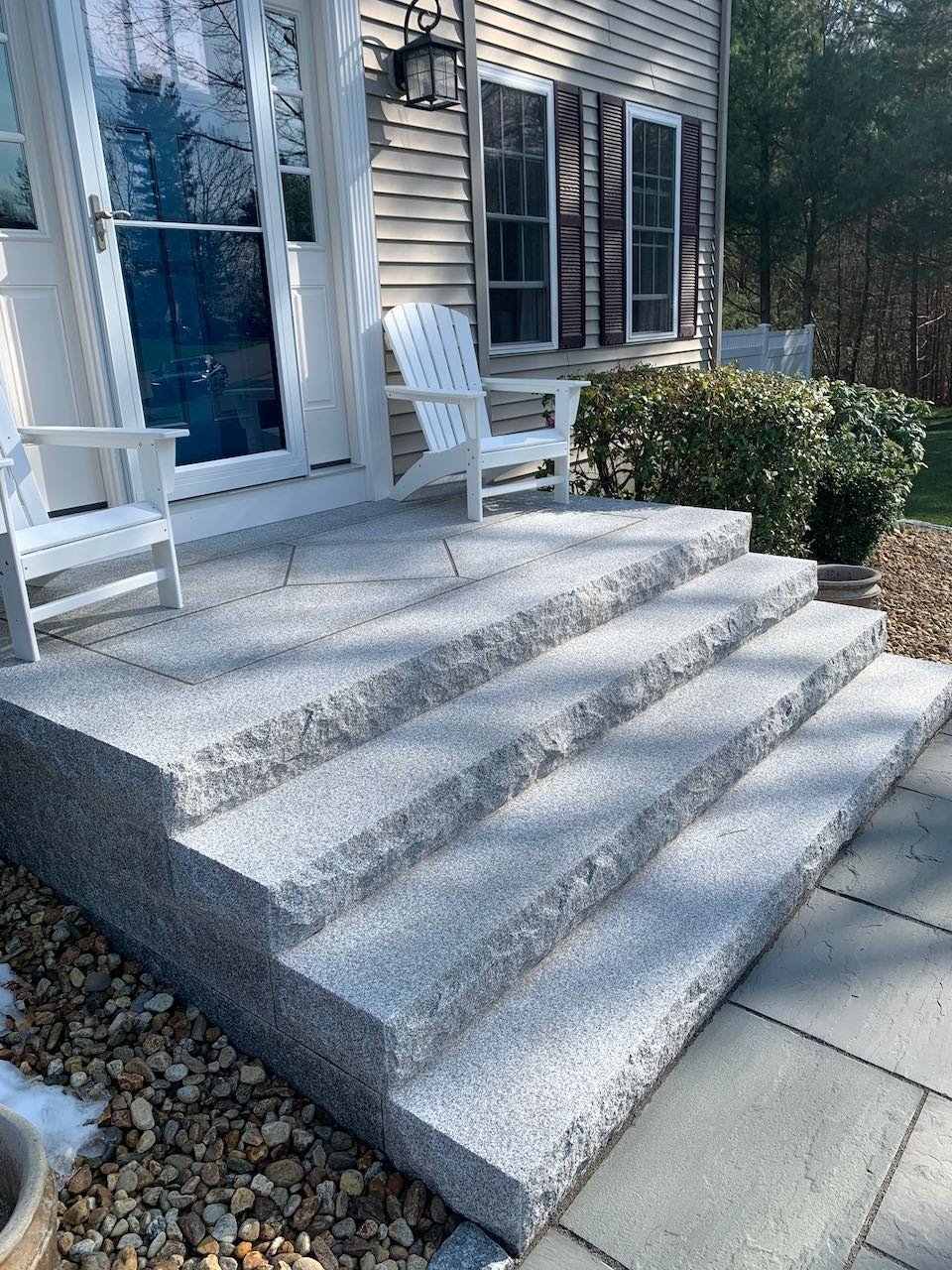 Before and After: 6 New England Homes Get a Boost of Curb Appeal With  Natural Stone Hardscaping, Swenson Granite