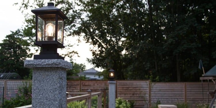 granite post lights