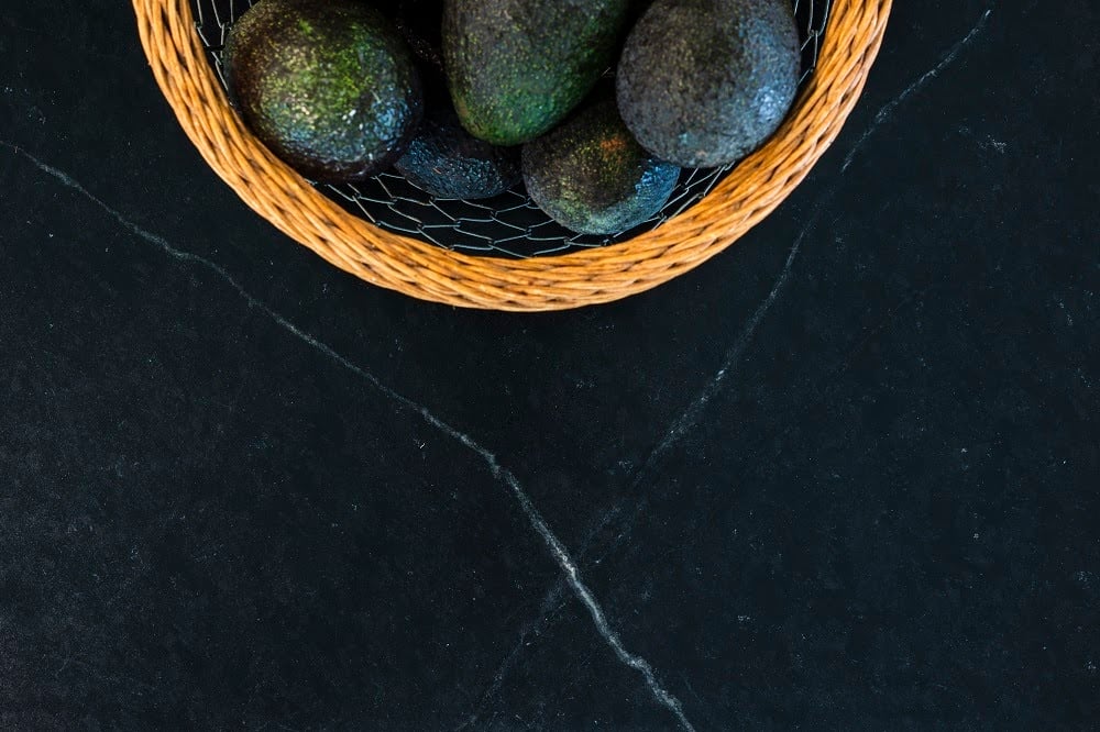 Up close photo of the Alberene soapstone countertop