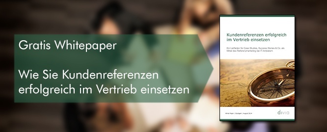 Laden Sie sich auch unser Whitepaper "Kundenreferenzen erfolgreich im Vertrieb  einsetzen" herunter