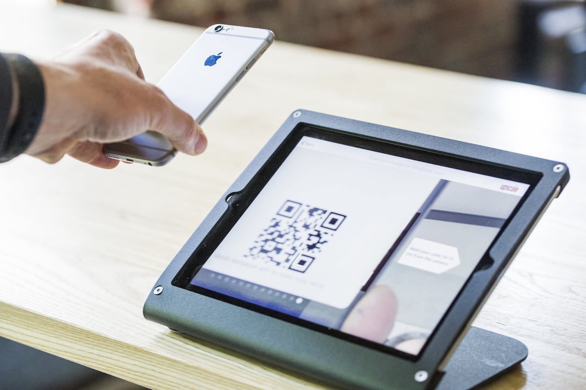 QR code mobile check in