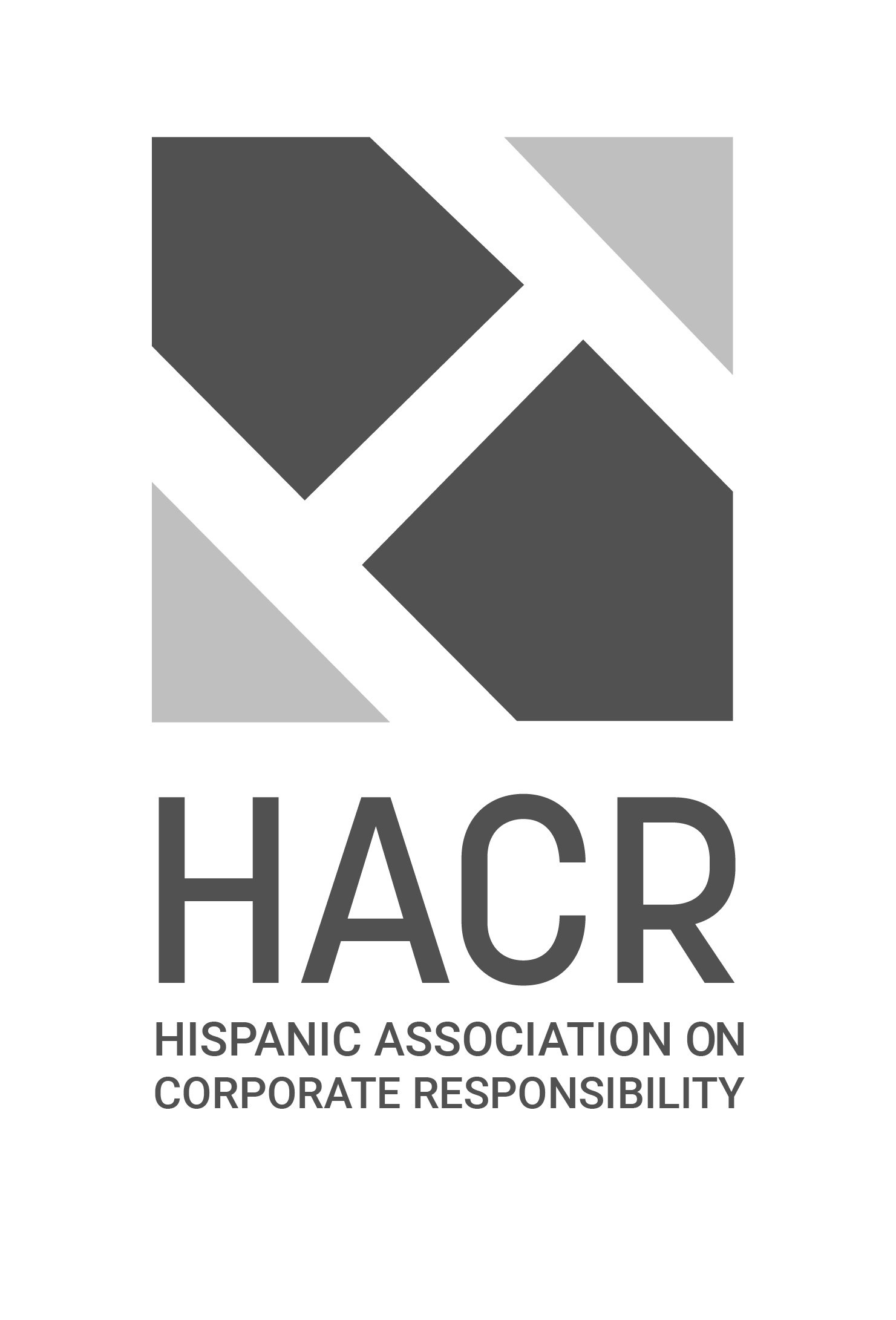 HACR Logo Vertical Greyscale