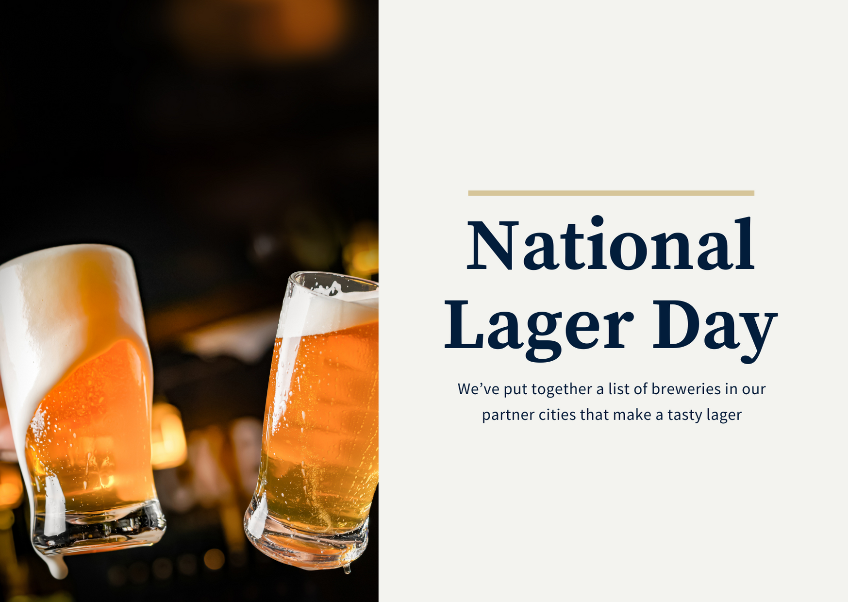 National Lager Day