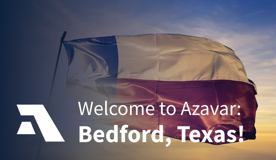 Welcome to Azavar, Bedford, Texas