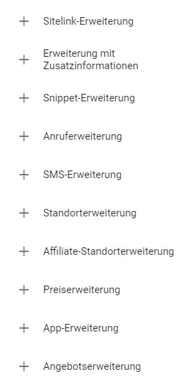 B2B-Kampagnenstruktur_Anzeigenerweiterungen