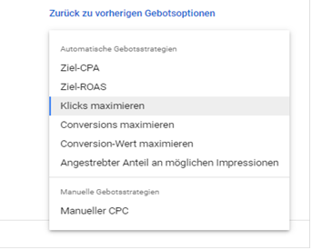 Smart Bidding Übersicht Automatische Gebotsstrategien