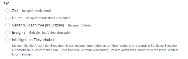 UTM-Paramter-Zielvorgabe