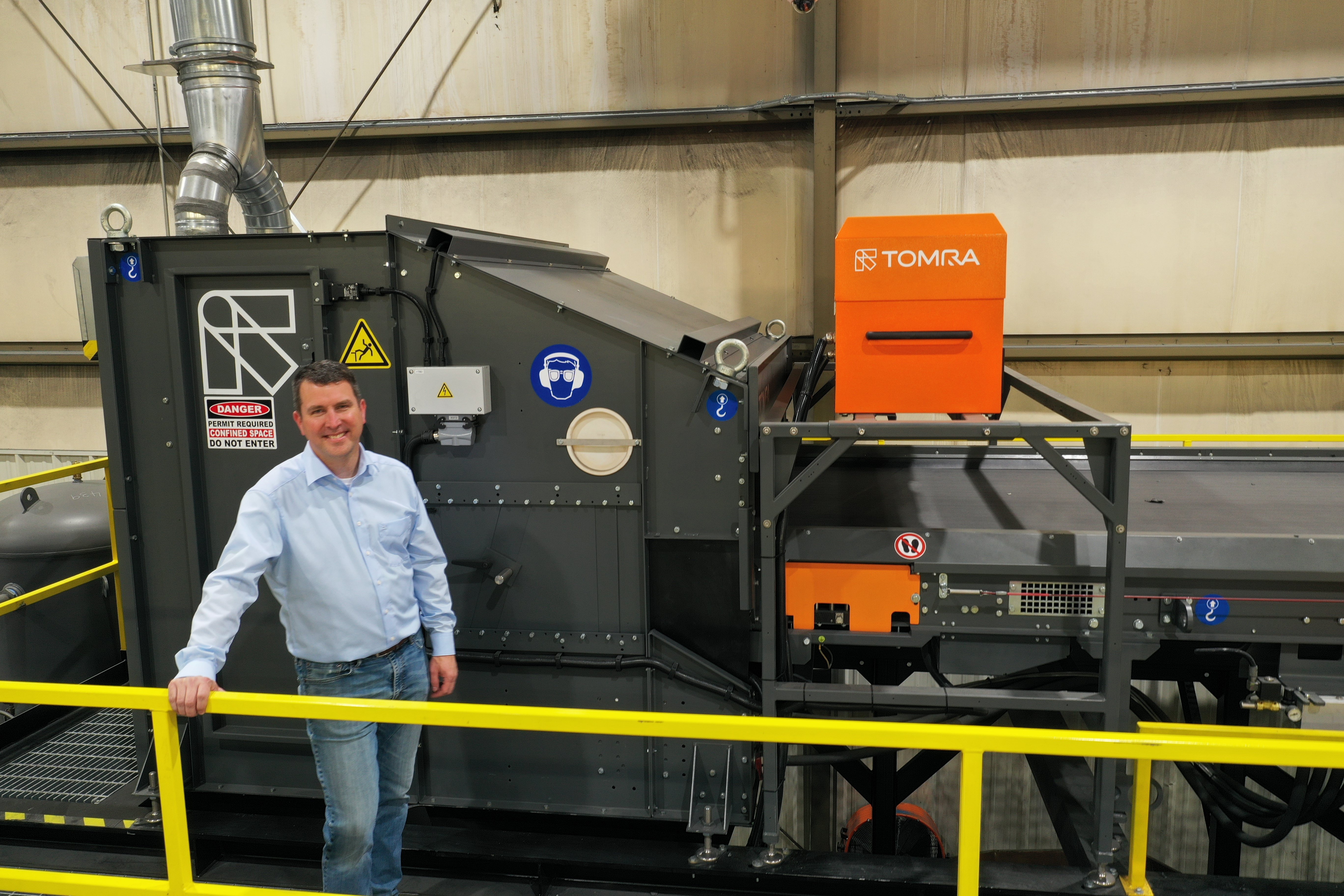 Eric Thurston, sales manager metals – recycling for TOMRA Sorting, Inc.