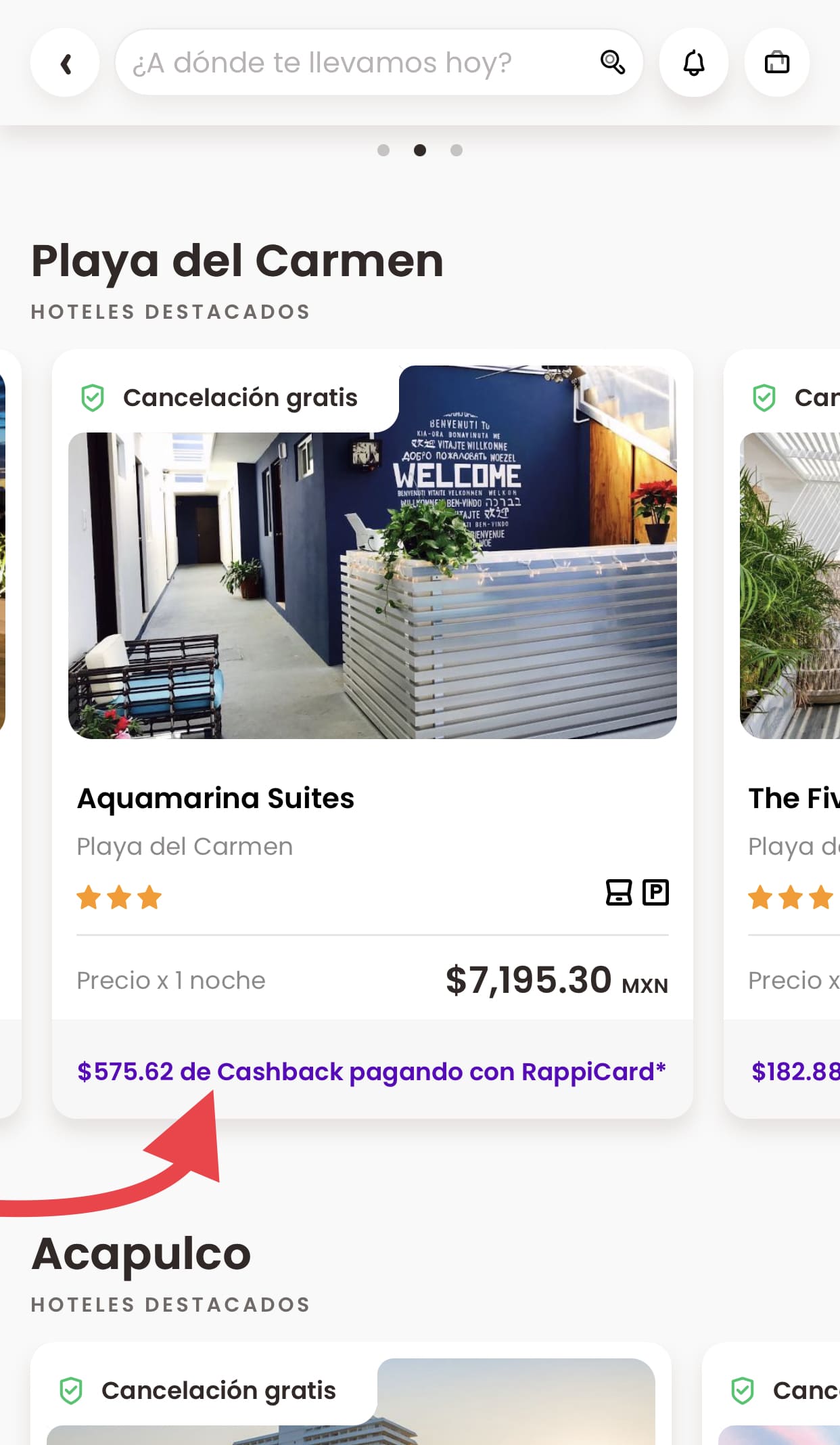 Cashback en RappiTravel