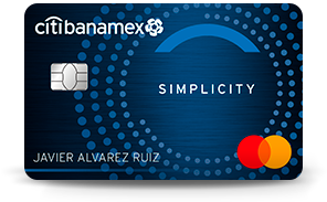Plástico de la Tarjeta de Crédito Simplicity Banamex