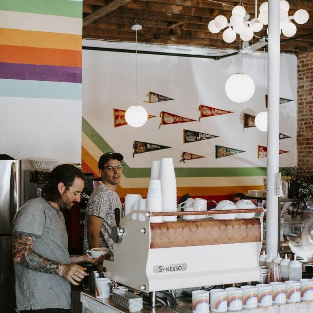 Restaurante operando con software