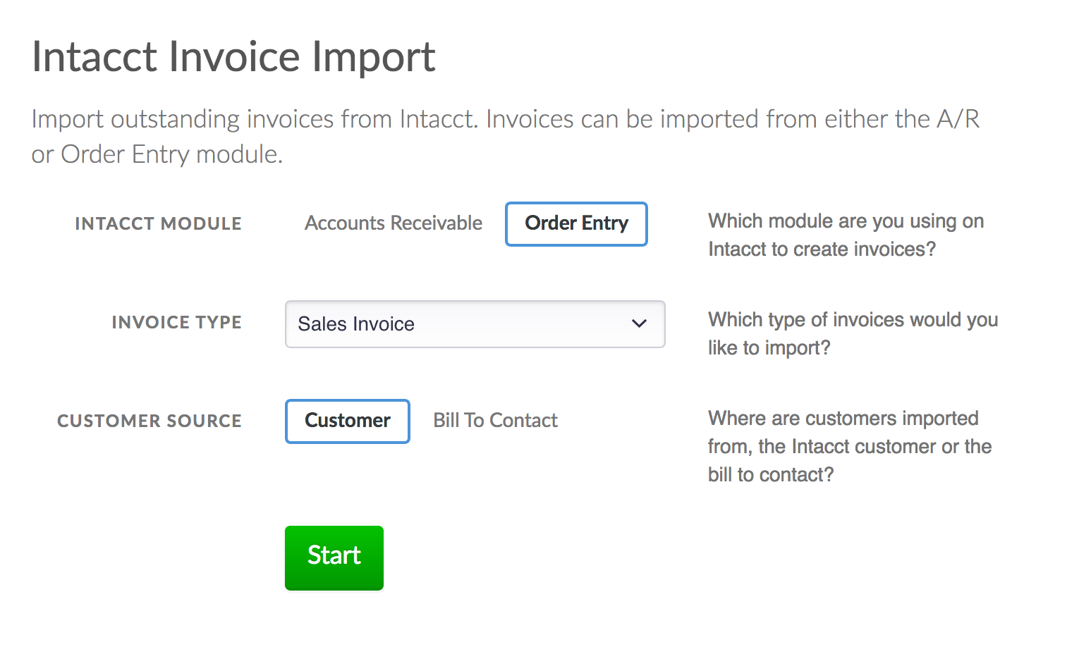intacct-invoice-importer-options