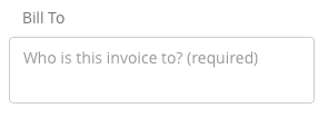 invoice-to-field