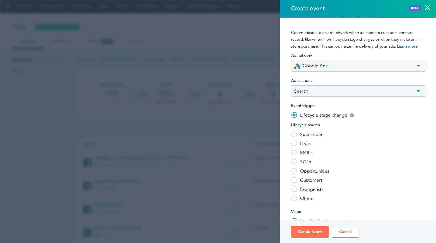 Ads Event Optimization