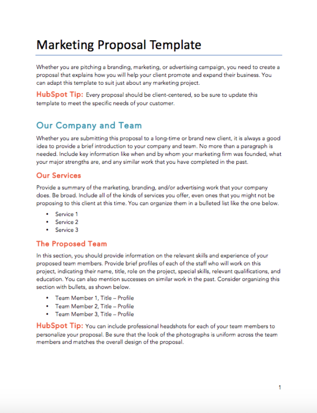 modern microsoft word template for business proposal