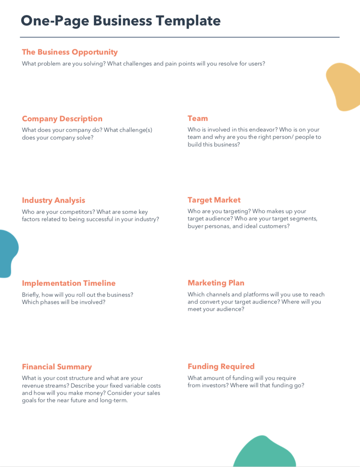 best business plan templates 2021