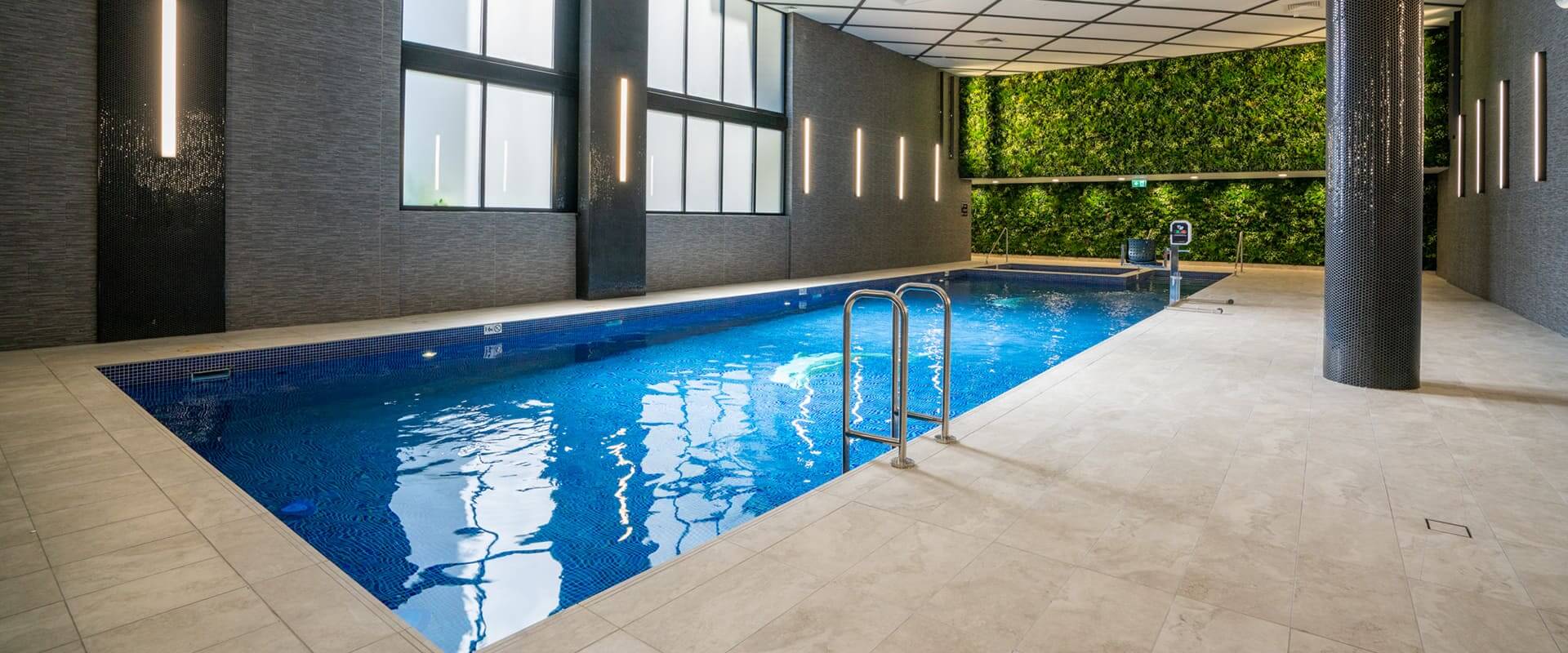 meriton pool green wall