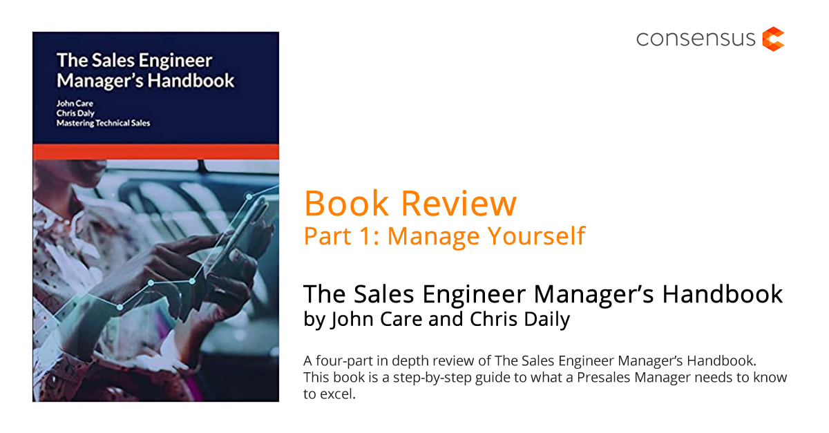 Book Review (Part 1) The Sales Engineer Manager’s Handbook by John Care and Chris Daly