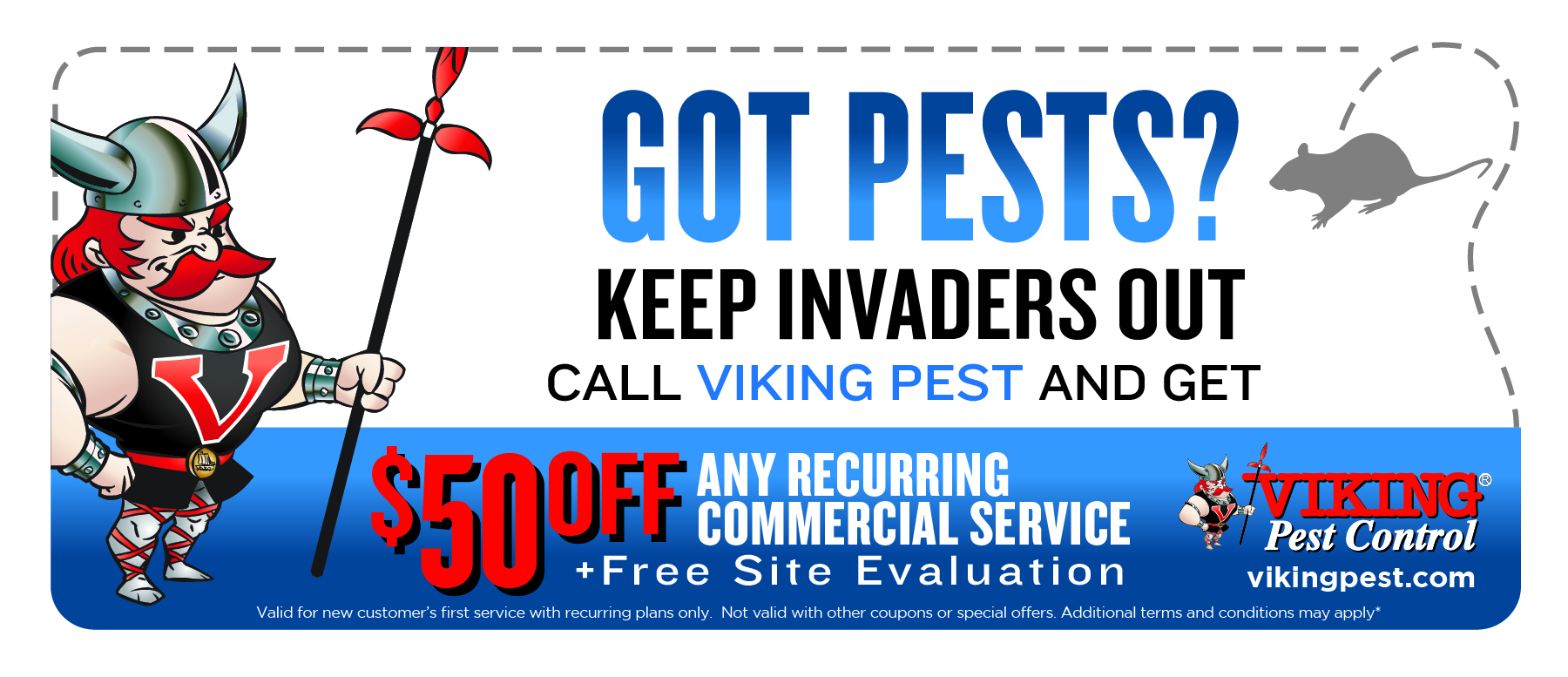 Save $50 on Commercial Pest Control Services