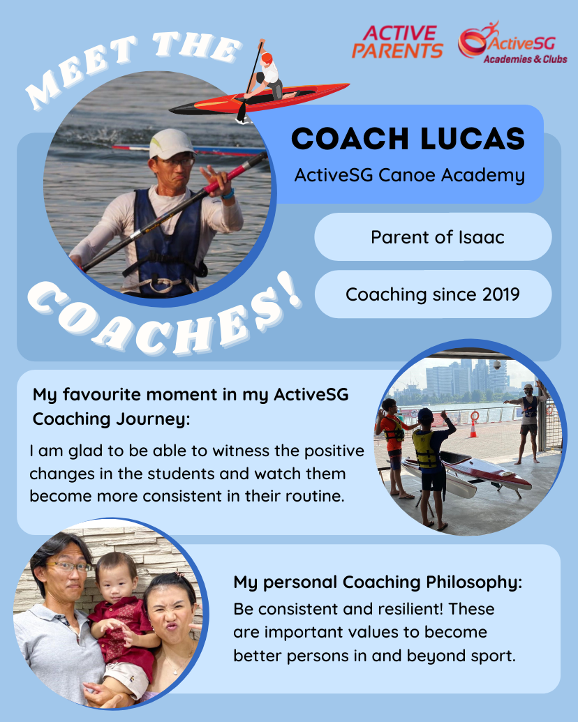 Coach Lucas ActiveSG Canoe Academy