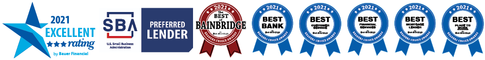 Bauer Financial Ratings - SBA Preferred Lender - Best Of Bainbridge Awards