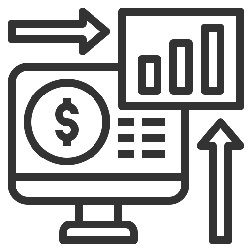 Real time analytics icon