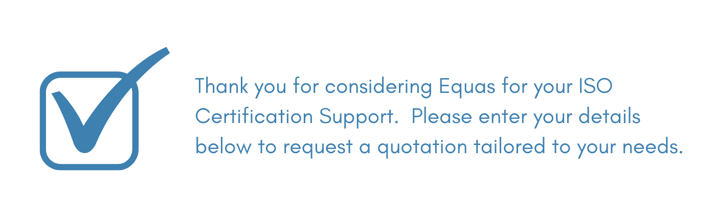ISO Consultancy Support Quotation