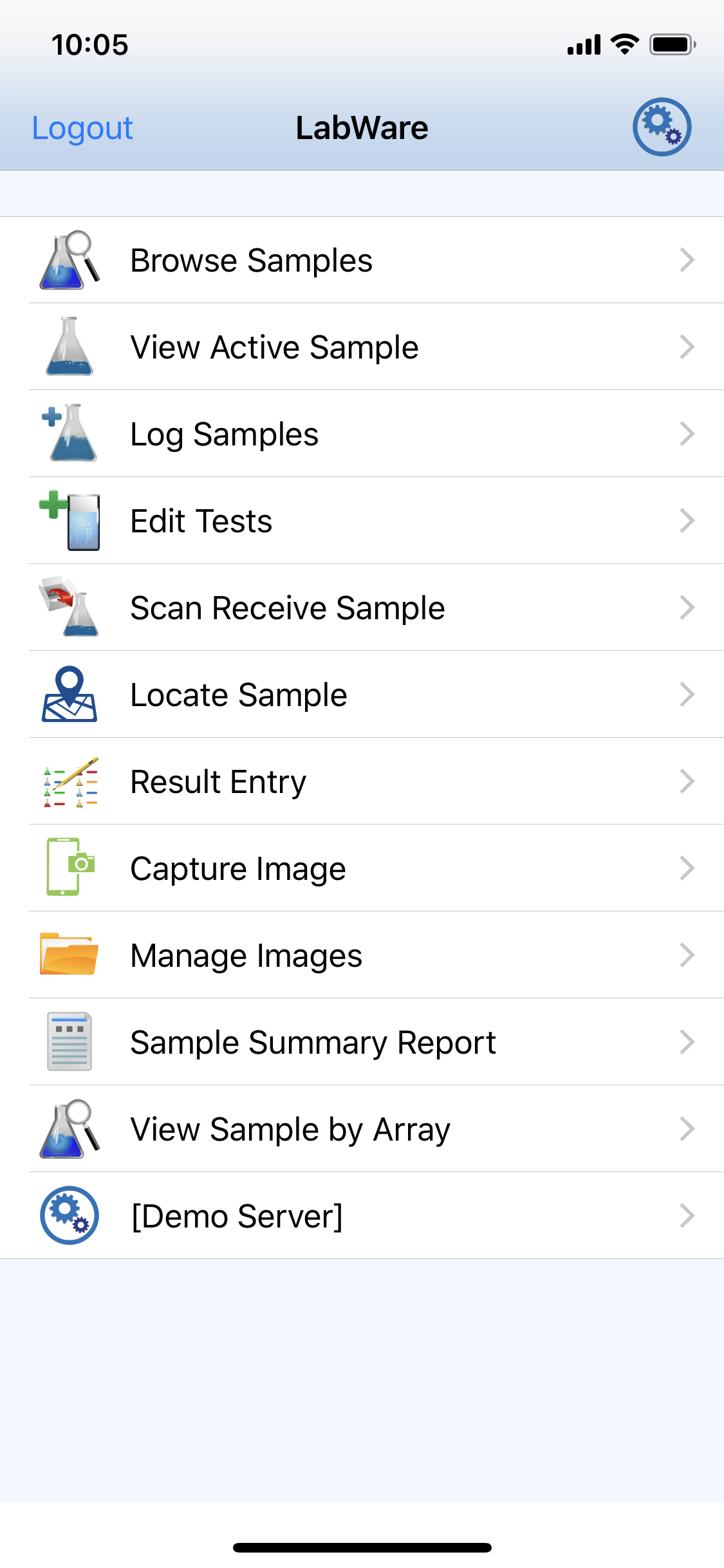 LabWare Mobile - Task List